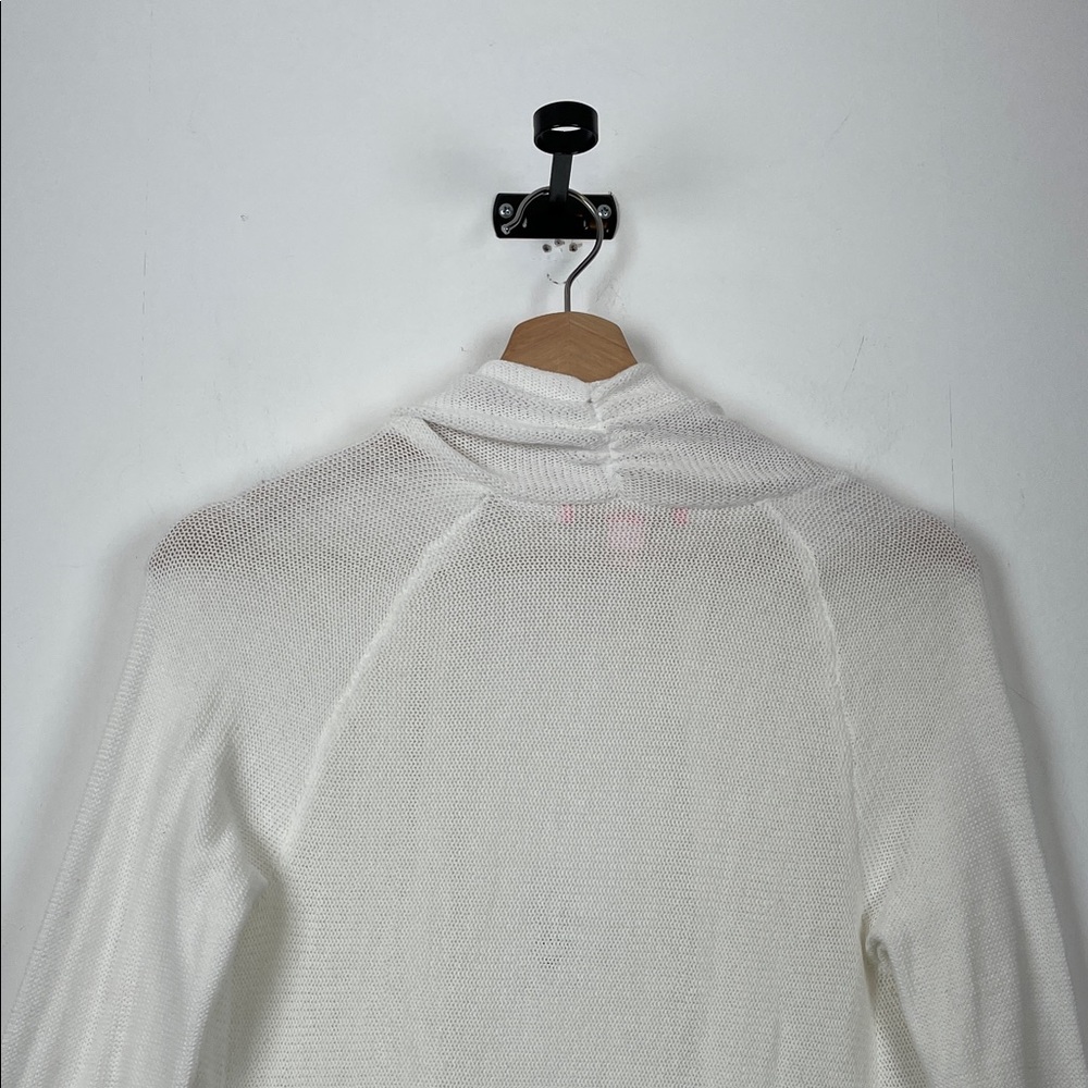 Lilly Pulitzer Tatum Long Sleeve White Women's XS Cardigan Sweater with Fringe - Picture 7 of 9
